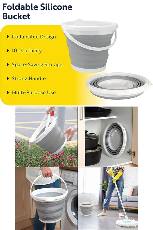 Foldable Silicone Bucket With Handle