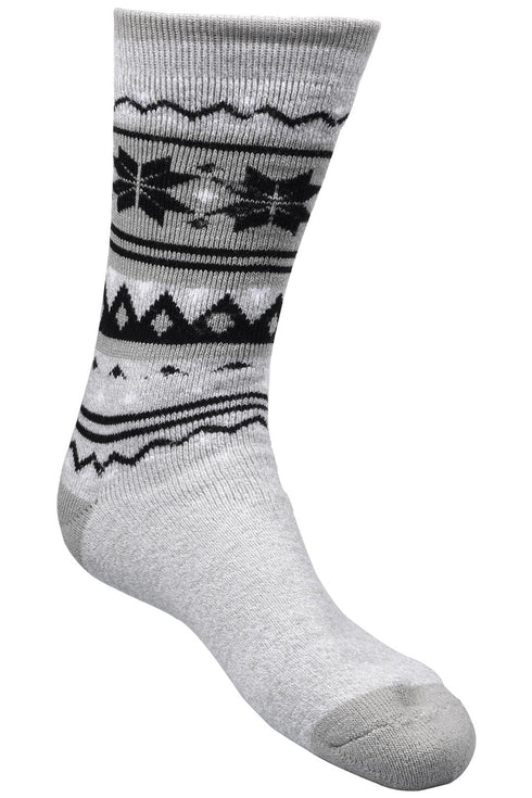 Men Calf Length Lite Fairisle Socks - 406B