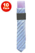 10 Pack Mens Solid Striped Ties