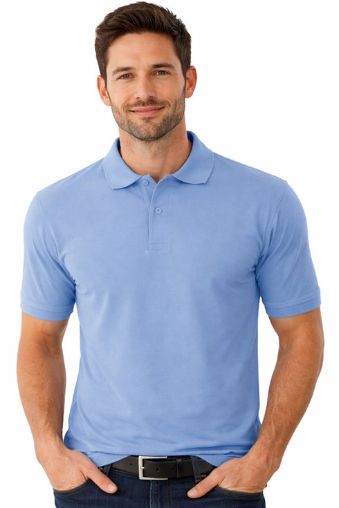 Men's Ribbed Collar Polo Shirt
