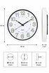 Quartz Glow in the Dark Wall Clock - 12 Inch
