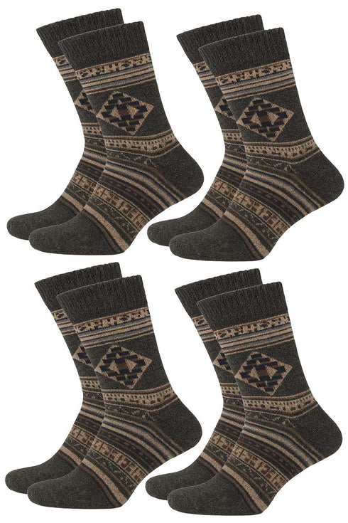 Men's Warm Wool Thermal Socks – Thick, Cozy Winter Socks for Cold Weather