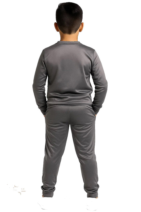 Kids Tracksuit Set – Boys & Girls Joggers & Crew Neck Sweatshirt