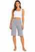Women’s Knee Length Stretch Biker Shorts for Yoga, Gym & Casual Wear