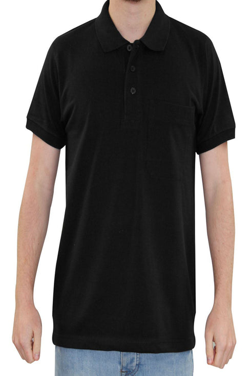 Mens Pique Polo Collar T-Shirt