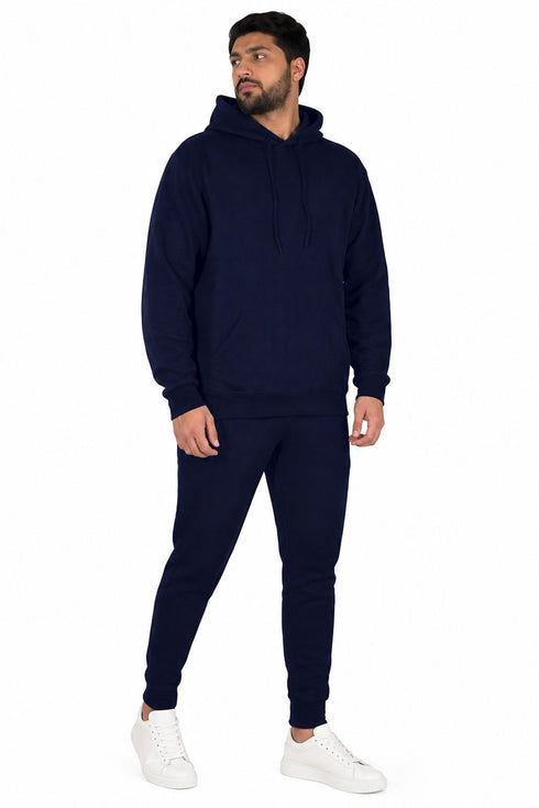 Men’s Pullover Hoodie Tracksuit Set - Fleece Jogging Suit