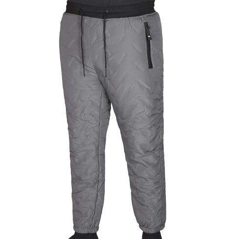 Men’s Winter Jogger Pants – Warm Quilted Insulated Drawstring Trousers with Zipper Pockets