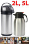 Stainless Steel Airpot Flask – Hot Drink Dispenser 2L & 5L