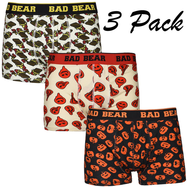 Bad Bear Pack of 3 Kids Boxer Trunks