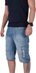 Mens Knee Length Cargo Shorts