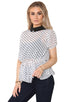 Ladies Collared Peplum Top