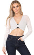 Ladies Mesh Bow Crop Top