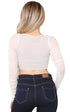 Ladies Mesh Bow Crop Top