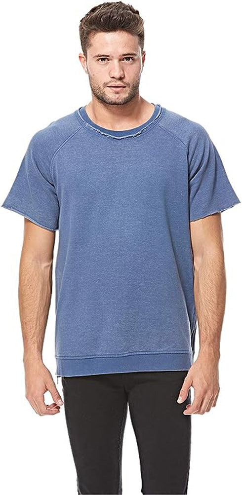 Mens Zip Side Casual T-Shirt