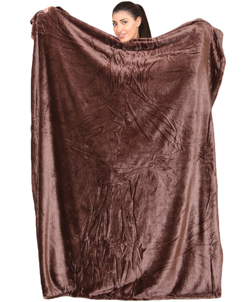 Large Faux Fur Warm Fleece Throw