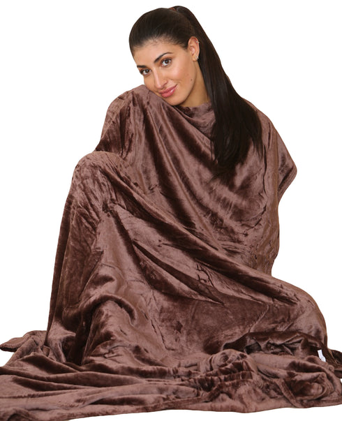 Large Faux Fur Warm Fleece Throw