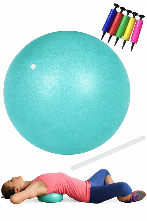25cm Anti-Burst Pilates Ball | Yoga Exercise Ball with Pump