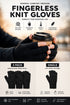 3 Pack Unisex Fingerless Gloves