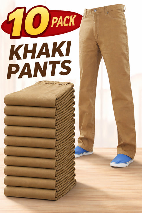 10 Pack Men's Cotton Straight Leg Jeans