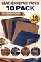 Self-Adhesive Leather Repair Patches (10-Pack)