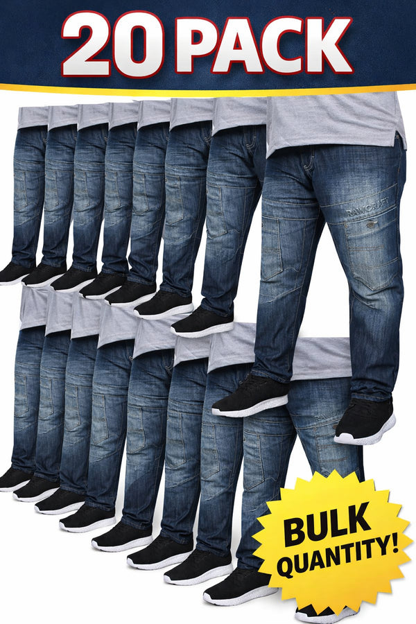 20 Pack Men's Kastra Plus Size Jeans