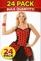 24-Pack Women’s Ladybird Costume Vest Top