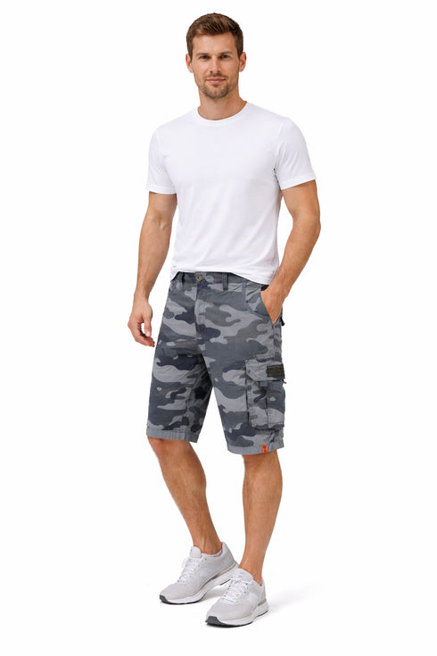 Mens Camo Cargo Knee Length Shorts