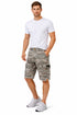 Mens Camo Cargo Knee Length Shorts