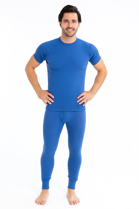 Mens Long Johns Half Sleeve Thermal Set