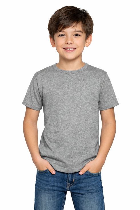 7 Pack Kids Plain Cotton Blend T-shirts