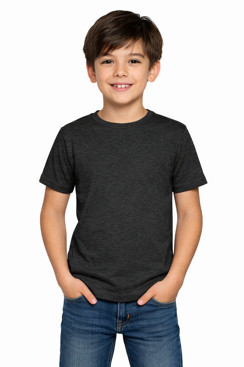 7 Pack Kids Plain Cotton Blend T-shirts