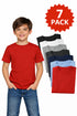 7 Pack Kids Plain Cotton Blend T-shirts