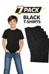 7 Pack Kids Plain Cotton Blend T-shirts