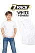 7 Pack Kids Plain Cotton Blend T-shirts