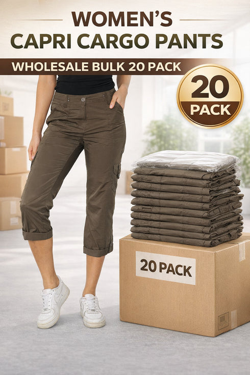 Women's 20-Pack Cargo Pants - From £1.50 Per Unit
