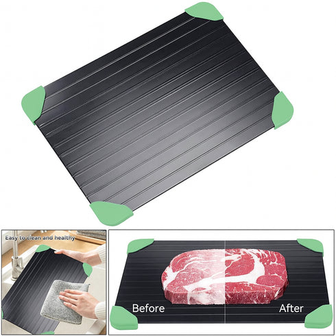 Rapid Defrosting Tray – Non-Stick Fast Thawing Plate for Frozen Meat, Fish & Food