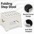 Foldable Plastic Step Stool with Non-Slip Surface