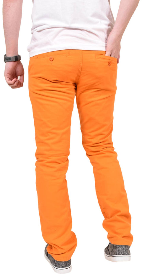 Men’s Slim Fit Cotton Chinos - Casual Trousers