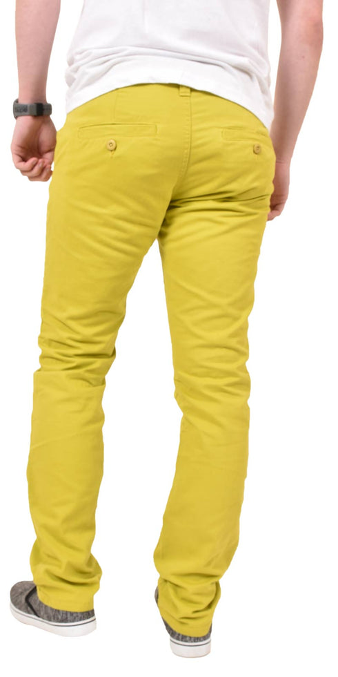 Men’s Slim Fit Cotton Chinos - Casual Trousers