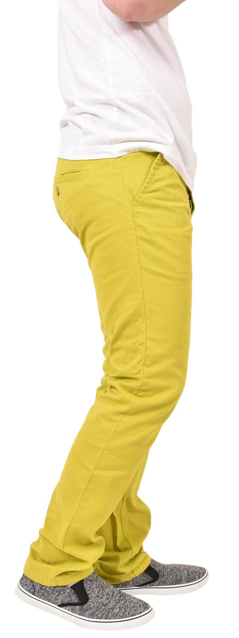 Men’s Slim Fit Cotton Chinos - Casual Trousers