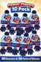Power Players Kids Beanie Hat Gloves - 10/20 Pack