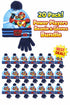Power Players Kids Beanie Hat Gloves - 10/20 Pack