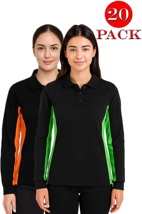Women's Polo Collar Sweatshirt - 20/40 Pack