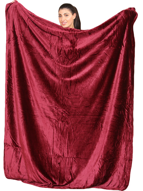 Large Faux Fur Warm Fleece Throw