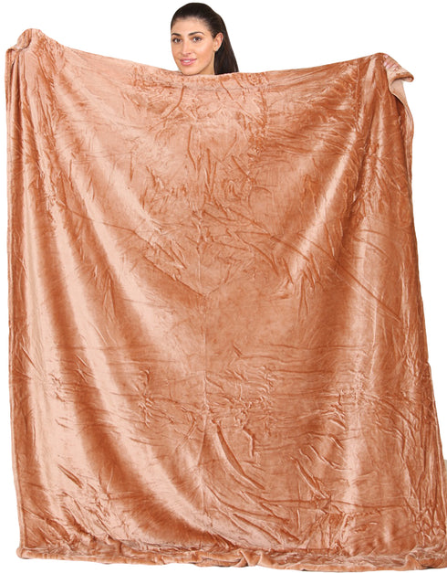 Large Faux Fur Warm Fleece Throw