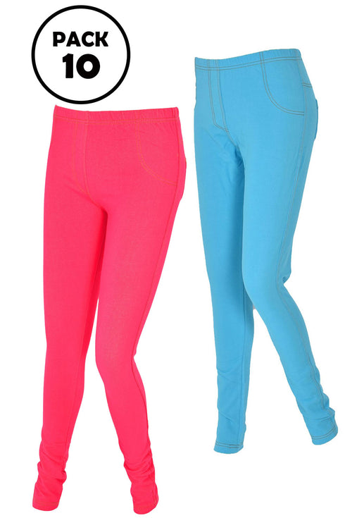 Ladies Elasticated Jeggings - 10/20 Pack
