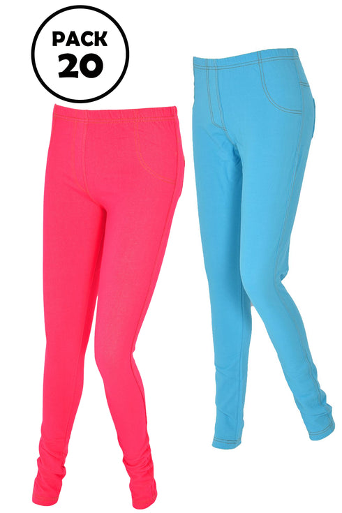 Ladies Elasticated Jeggings - 10/20 Pack