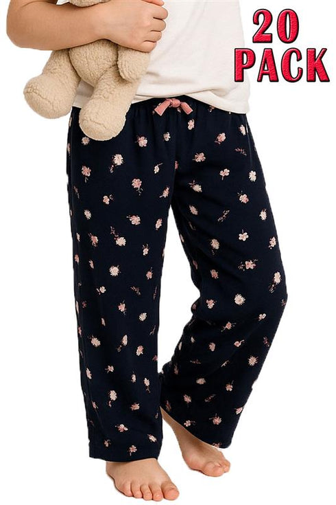 Girls Sleepwear Floral Print Pyjama - 10/20 Pack