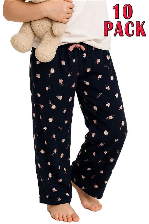 Girls Sleepwear Floral Print Pyjama - 10/20 Pack