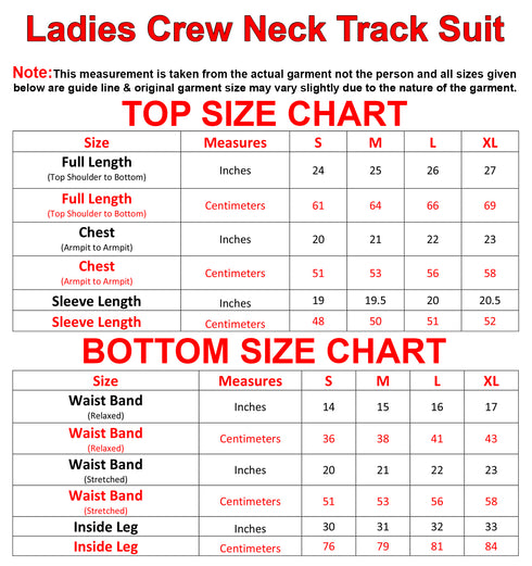 Ladies Plain Long Sleeve Tracksuit